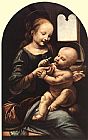 Leonardo Da Vinci Famous Paintings - Madonna with Flower